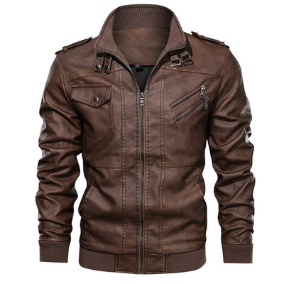 Mountainskin Men's Leather Jackets 2019 New Autumn Leather Coats Casual Motorcycle PU Jacket Male Biker Jackets EU Size SA723