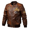 Men's Leather Jackets and Coats Male Motorcycle Leather Jacket Casual Slim Brand Clothing V-Neck Collar Coats