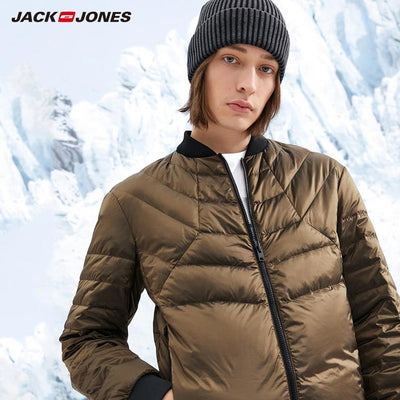 JackJones Men's Winter Baseball Collar Thermal Down Jacket C|218412510