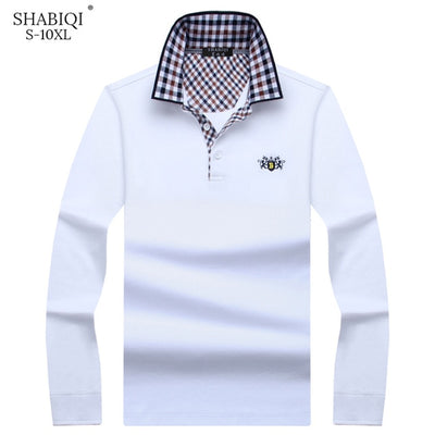 Autumn and winter Brand  New  Polo Shirt Men's Fashion Men's Polo Shirt Long Sleeve Casual Shirts Plus Size Men's S-10XL shirts