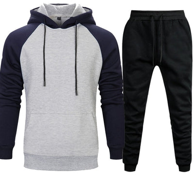 Men's Sets Hoodies+Pants Autumn Winter Hooded Sweatshirt Sweatpants Fashion Slim Fit Men Set Hoodie Pant Hip Hop Pullover Hoody