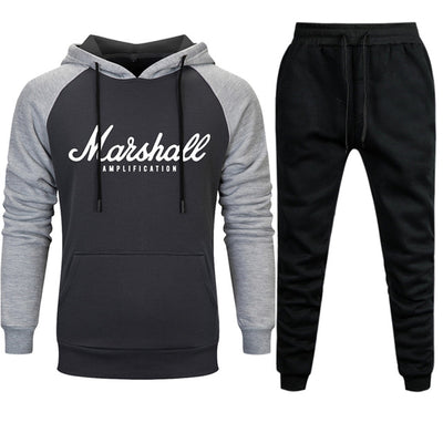 Men's Sets Hoodies+Pants Autumn Winter Hooded Sweatshirt Sweatpants Fashion Slim Fit Men Set Hoodie Pant Hip Hop Pullover Hoody