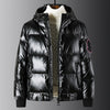 2019 Monclair Faux Leather Hoodies Jacket Thick Warm Outerwear Winterjacke Herren Male Parkas erkek montlar erkek mont M-5XL