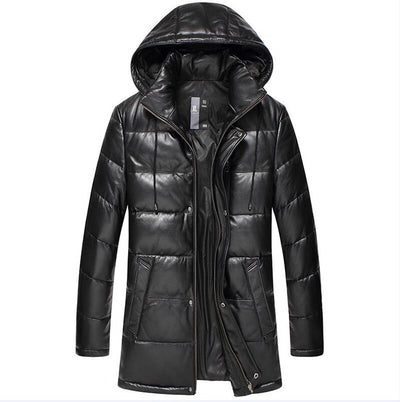 Dusen Klein New 2017 Jackets Men Genuine Leather Down Jackets Winter Outerwear Sheepskin Coat  15D117