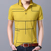 2019 New Fashion Brand Polo Shirt Men's Plaid Top Grade Summer Short Sleeve Slim Fit Cotton Boys Poloshirt Casual Men's Clothing