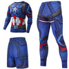 Superhero Compression Tracksuits Men's Sport Suit Quick Dry Running sets Clothes Sports Joggers Training Gym Fitness Man Set