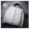 Fat Plus size 8XL 9XL 10XL 11XL  Top Quality Ultra Light Down Jacket 90% White Duck Down Warm Hooded Men Portable  Jacket Coat